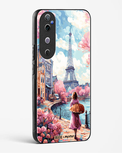 Pastel Paris Impressions [BREATHE] Glass Case Phone Cover (Vivo)