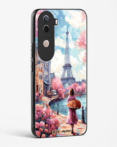 Pastel Paris Impressions [BREATHE] Glass Case Phone Cover (Vivo)