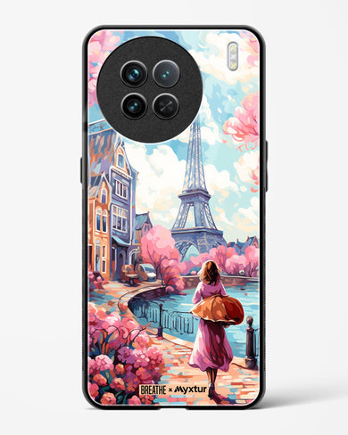 Pastel Paris Impressions [BREATHE] Glass Case Phone Cover-(Vivo)