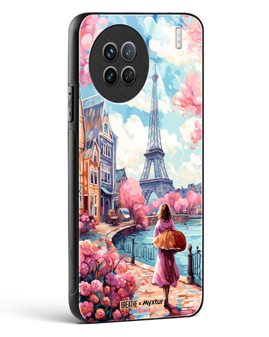 Pastel Paris Impressions [BREATHE] Glass Case Phone Cover-(Vivo)