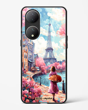 Pastel Paris Impressions [BREATHE] Glass Case Phone Cover (Vivo)