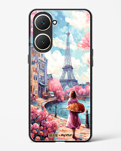 Pastel Paris Impressions [BREATHE] Glass Case Phone Cover (Vivo)