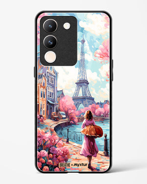 Pastel Paris Impressions [BREATHE] Glass Case Phone Cover (Vivo)