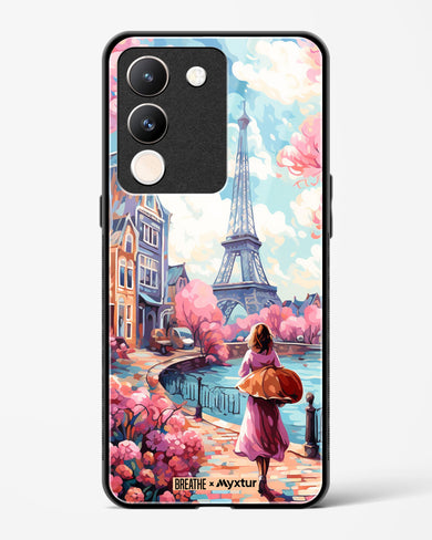 Pastel Paris Impressions [BREATHE] Glass Case Phone Cover (Vivo)