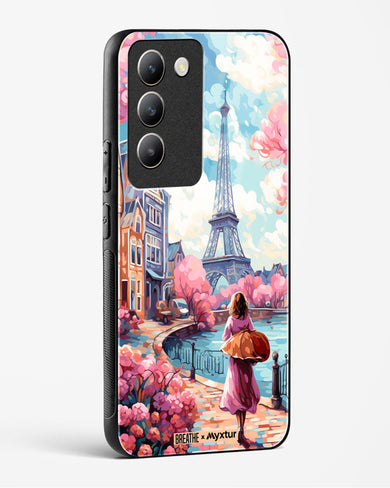 Pastel Paris Impressions [BREATHE] Glass Case Phone Cover (Vivo)
