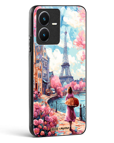 Pastel Paris Impressions [BREATHE] Glass Case Phone Cover-(Vivo)