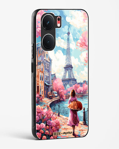 Pastel Paris Impressions [BREATHE] Glass Case Phone Cover (Vivo)