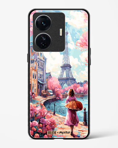 Pastel Paris Impressions [BREATHE] Glass Case Phone Cover-(Vivo)