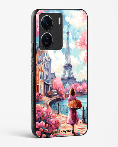 Pastel Paris Impressions [BREATHE] Glass Case Phone Cover-(Vivo)