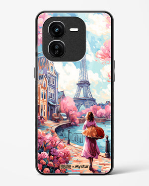 Pastel Paris Impressions [BREATHE] Glass Case Phone Cover (Vivo)