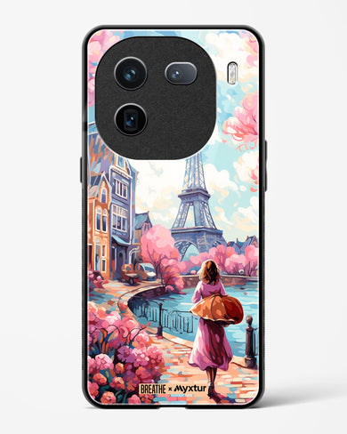 Pastel Paris Impressions [BREATHE] Glass Case Phone Cover-(Vivo)