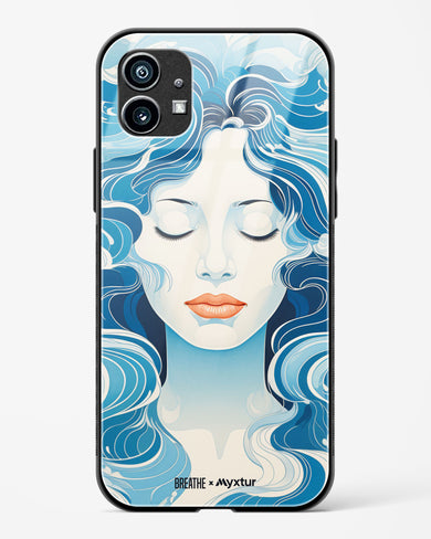 Elegance in Watercolor [BREATHE] Glass Case Phone Cover-(Nothing)