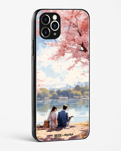 Sakura Serenade [BREATHE] Glass Case Phone Cover (Apple)