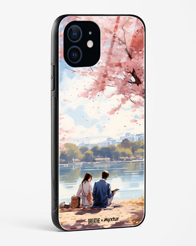 Sakura Serenade [BREATHE] Glass Case Phone Cover (Apple)