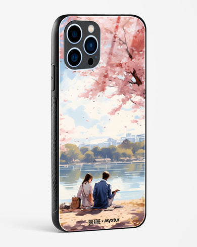 Sakura Serenade [BREATHE] Glass Case Phone Cover (Apple)