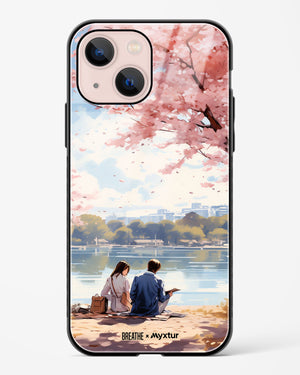 Sakura Serenade [BREATHE] Glass Case Phone Cover-(Apple)