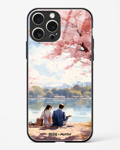 Sakura Serenade [BREATHE] Glass Case Phone Cover-(Apple)