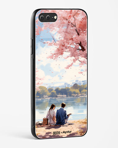 Sakura Serenade [BREATHE] Glass Case Phone Cover-(Apple)