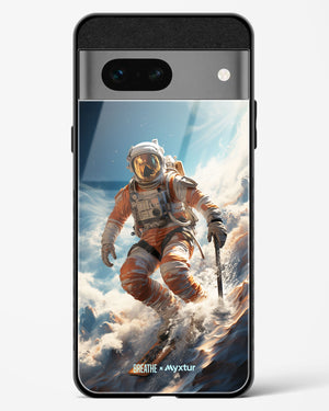 Cosmic Skiing Adventure [BREATHE] Glass Case Phone Cover-(Google)