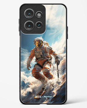 Cosmic Skiing Adventure [BREATHE] Glass Case Phone Cover (Motorola)