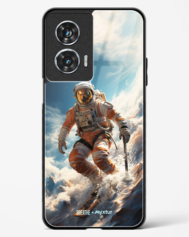 Cosmic Skiing Adventure [BREATHE] Glass Case Phone Cover (Motorola)