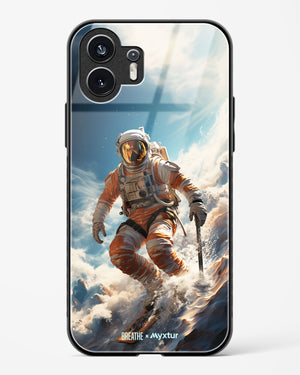 Cosmic Skiing Adventure [BREATHE] Glass Case Phone Cover (Nothing)