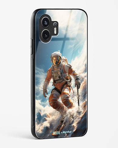 Cosmic Skiing Adventure [BREATHE] Glass Case Phone Cover (Nothing)
