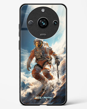 Cosmic Skiing Adventure [BREATHE] Glass Case Phone Cover-(Realme)