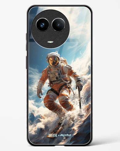 Cosmic Skiing Adventure [BREATHE] Glass Case Phone Cover (Realme)