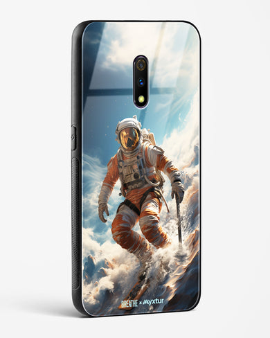 Cosmic Skiing Adventure [BREATHE] Glass Case Phone Cover-(Realme)
