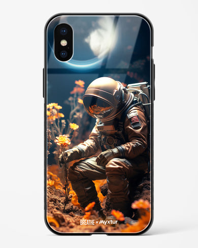 Space Garden Blossoms [BREATHE] Glass Case Phone Cover-(Apple)