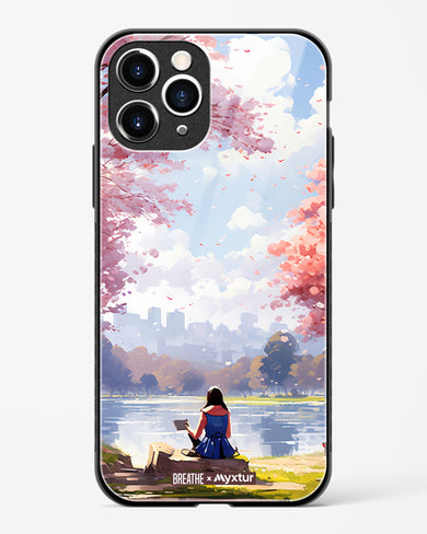 Tranquil Tales by the Stream [BREATHE] Glass Case Phone Cover-(Apple)