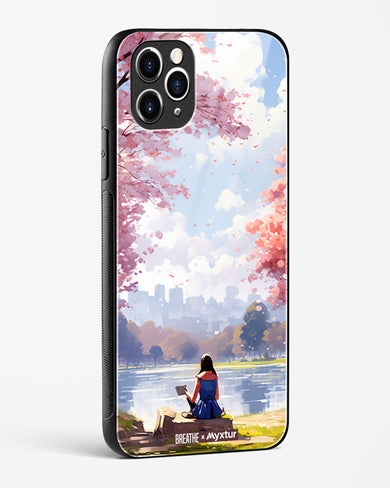 Tranquil Tales by the Stream [BREATHE] Glass Case Phone Cover-(Apple)