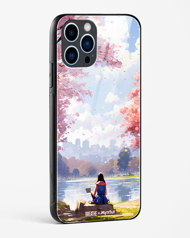 Tranquil Tales by the Stream [BREATHE] Glass Case Phone Cover-(Apple)