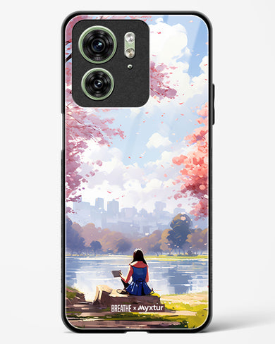 Tranquil Tales by the Stream [BREATHE] Glass Case Phone Cover-(Motorola)