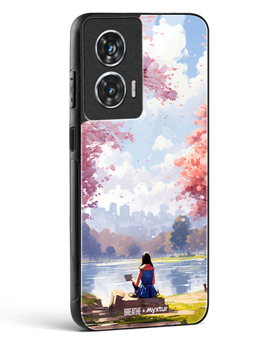 Tranquil Tales by the Stream [BREATHE] Glass Case Phone Cover (Motorola)
