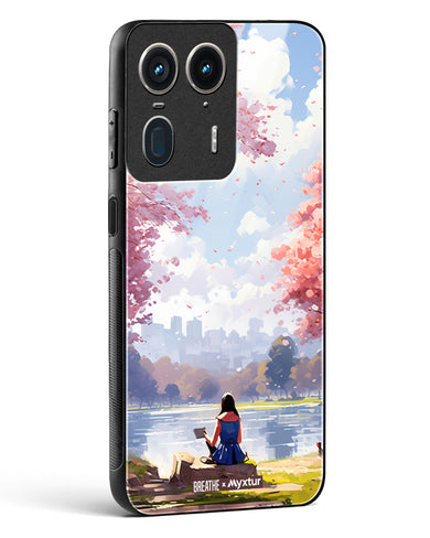 Tranquil Tales by the Stream [BREATHE] Glass Case Phone Cover (Motorola)