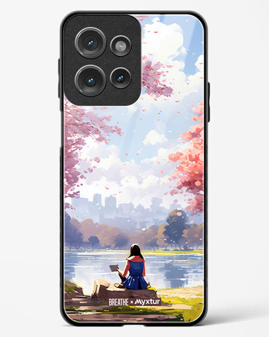 Tranquil Tales by the Stream [BREATHE] Glass Case Phone Cover (Motorola)