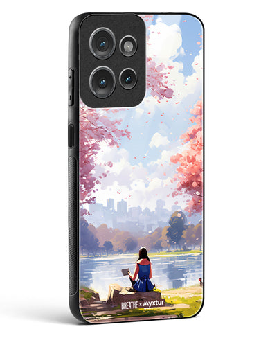 Tranquil Tales by the Stream [BREATHE] Glass Case Phone Cover (Motorola)