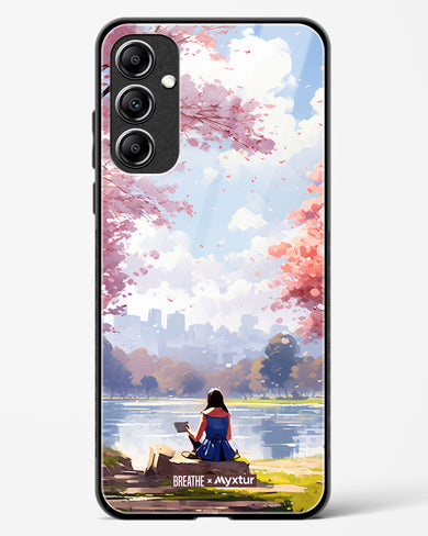 Tranquil Tales by the Stream [BREATHE] Glass Case Phone Cover-(Samsung)