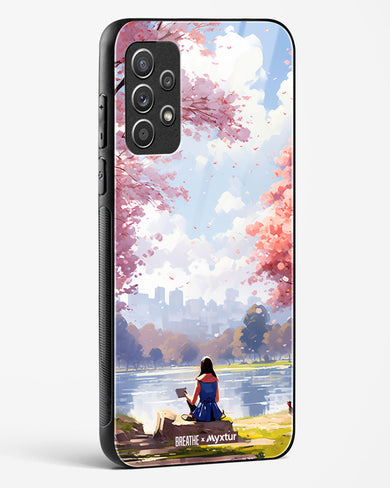 Tranquil Tales by the Stream [BREATHE] Glass Case Phone Cover-(Samsung)