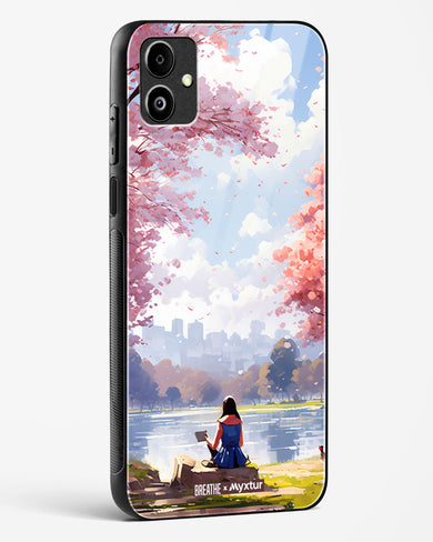 Tranquil Tales by the Stream [BREATHE] Glass Case Phone Cover-(Samsung)