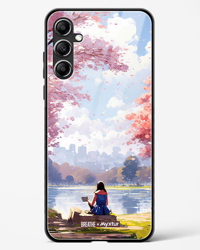 Tranquil Tales by the Stream [BREATHE] Glass Case Phone Cover-(Samsung)