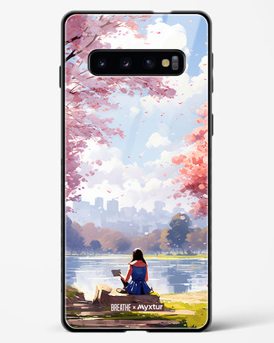 Tranquil Tales by the Stream [BREATHE] Glass Case Phone Cover-(Samsung)