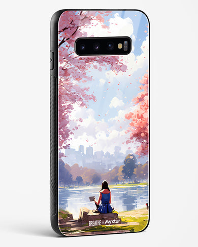 Tranquil Tales by the Stream [BREATHE] Glass Case Phone Cover-(Samsung)