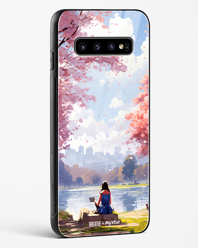 Tranquil Tales by the Stream [BREATHE] Glass Case Phone Cover-(Samsung)