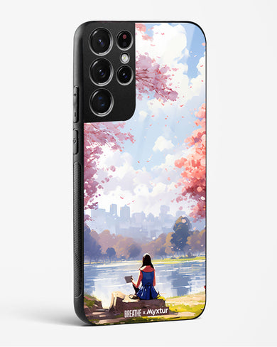 Tranquil Tales by the Stream [BREATHE] Glass Case Phone Cover-(Samsung)