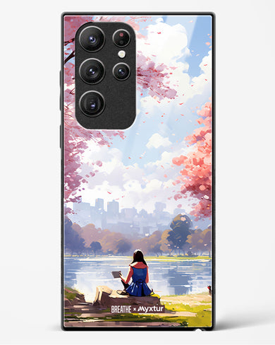 Tranquil Tales by the Stream [BREATHE] Glass Case Phone Cover-(Samsung)