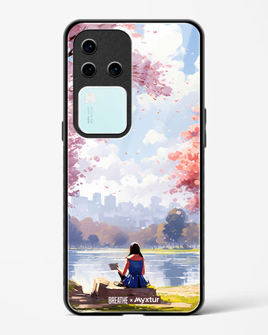 Tranquil Tales by the Stream [BREATHE] Glass Case Phone Cover (Vivo)
