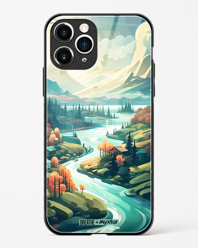 Alpine Mountain Charm [BREATHE] Glass Case Phone Cover (Apple)